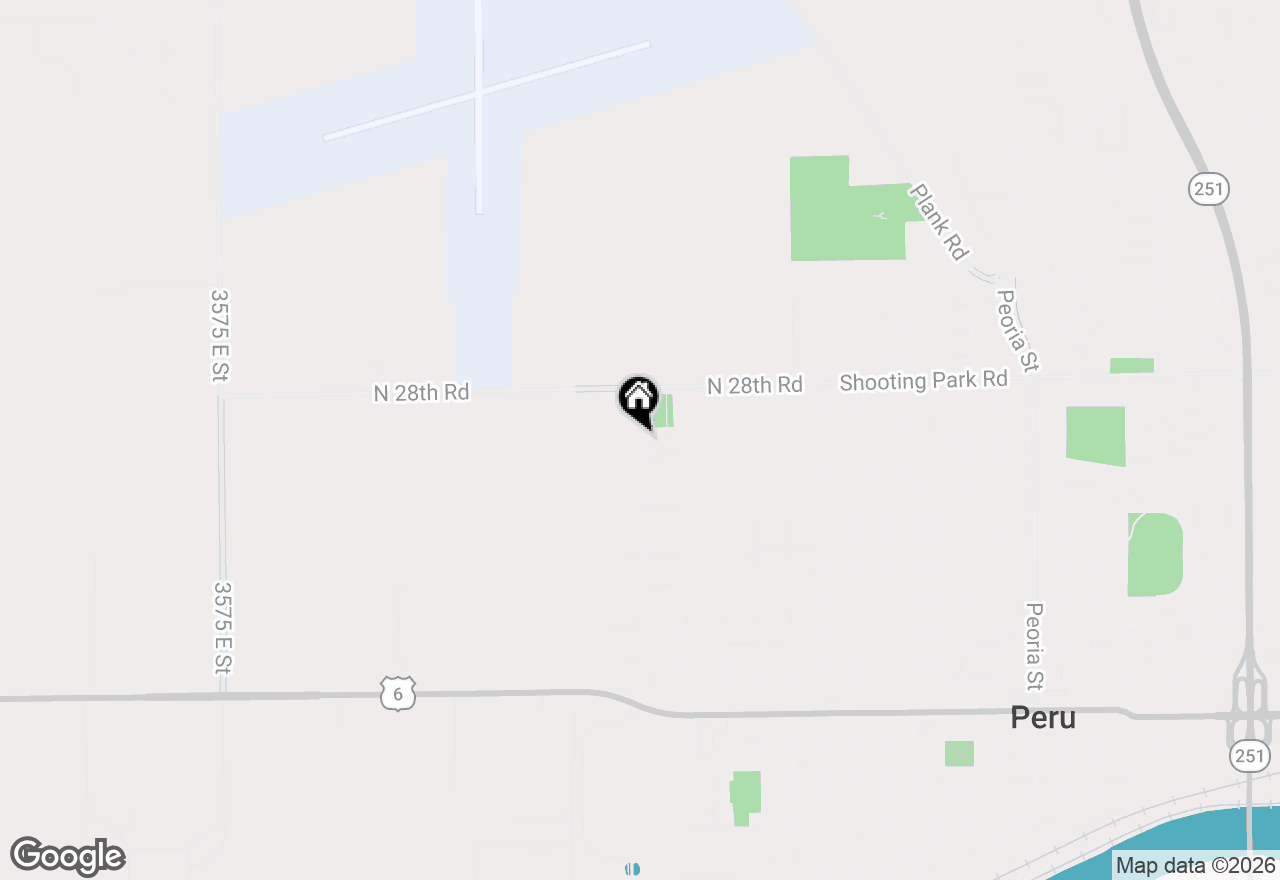 Map of 1855 Sycamore Street, Peru, IL 61354