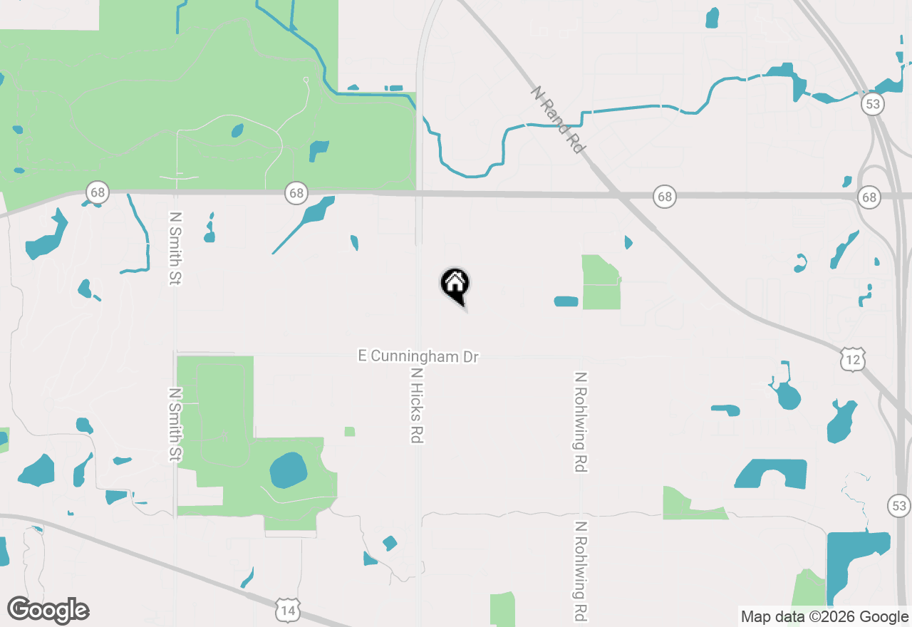 Map of 1280 N Ashland Avenue, Palatine, IL 60074