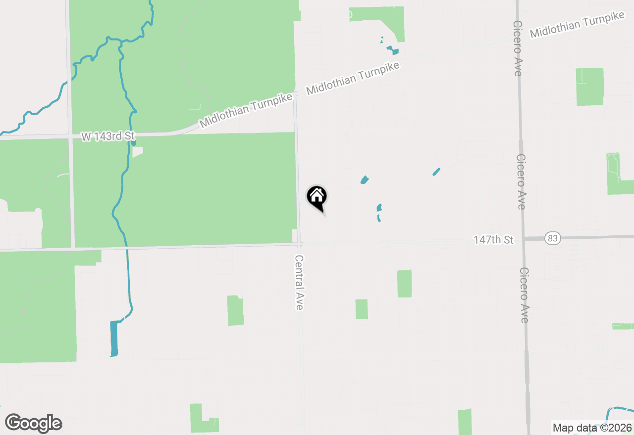 Map of 14533 Walden Court #PH4, Oak Forest, IL 60452