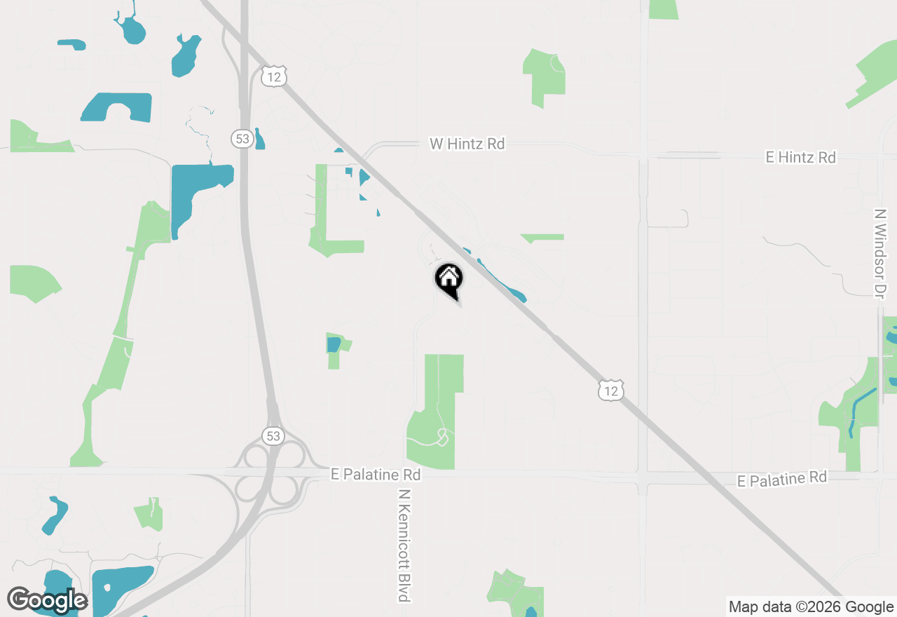 Map of 716 W Techny Road, Arlington Heights, IL 60004