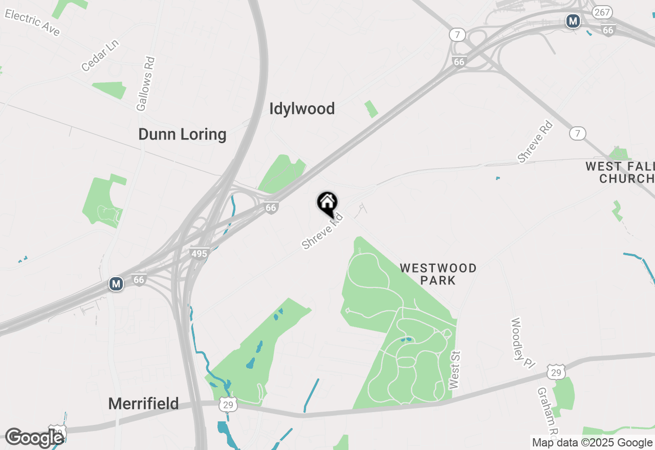 Map of 7634 Shreve Road, Falls Church, VA 22043