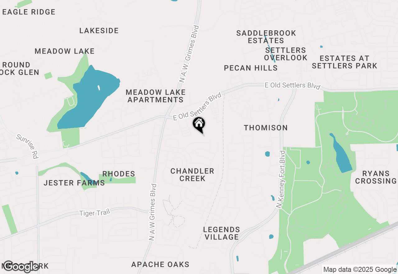Map of 213 Chandler Crossing Trl, Round Rock, TX 78665