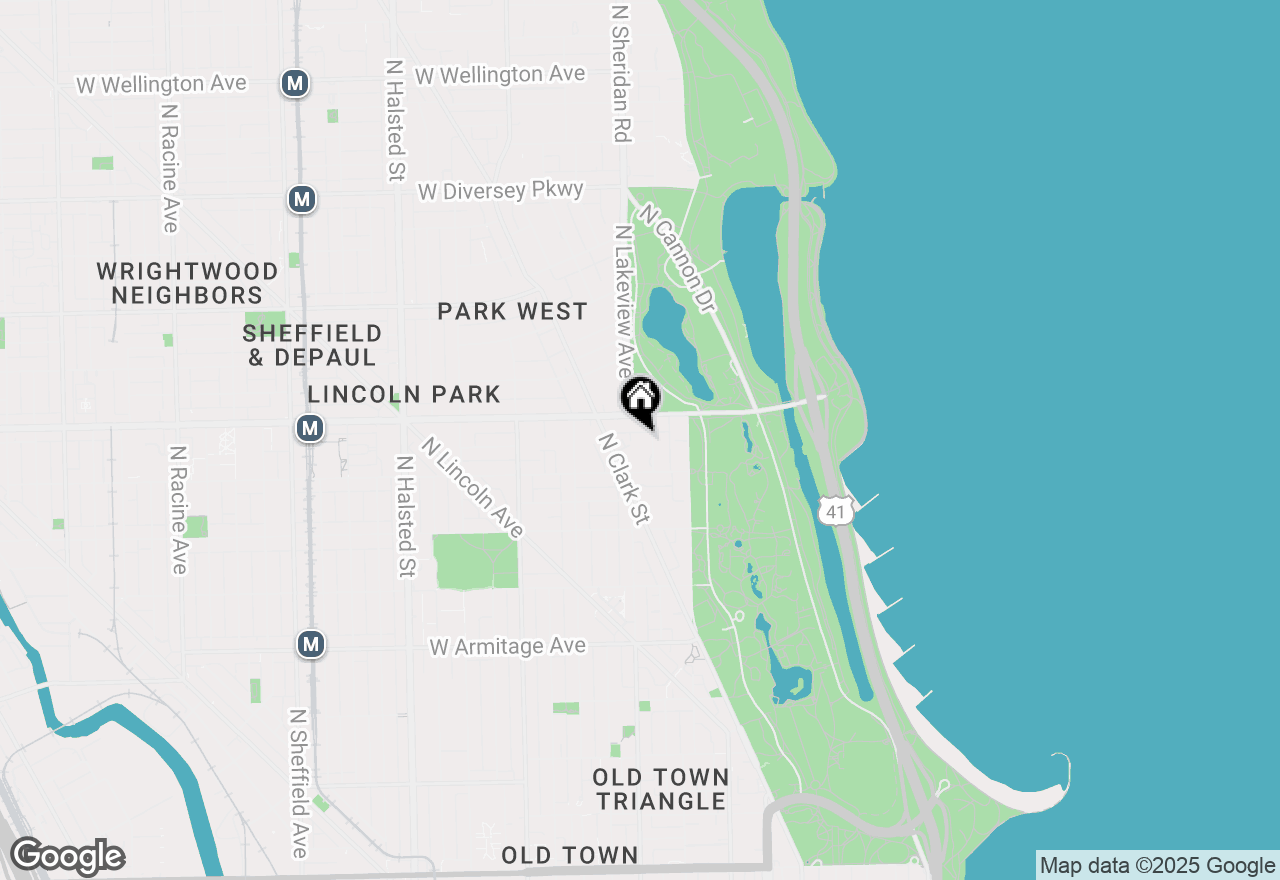 Map of 2336 N Commonwealth Avenue #107, Chicago, IL 60614