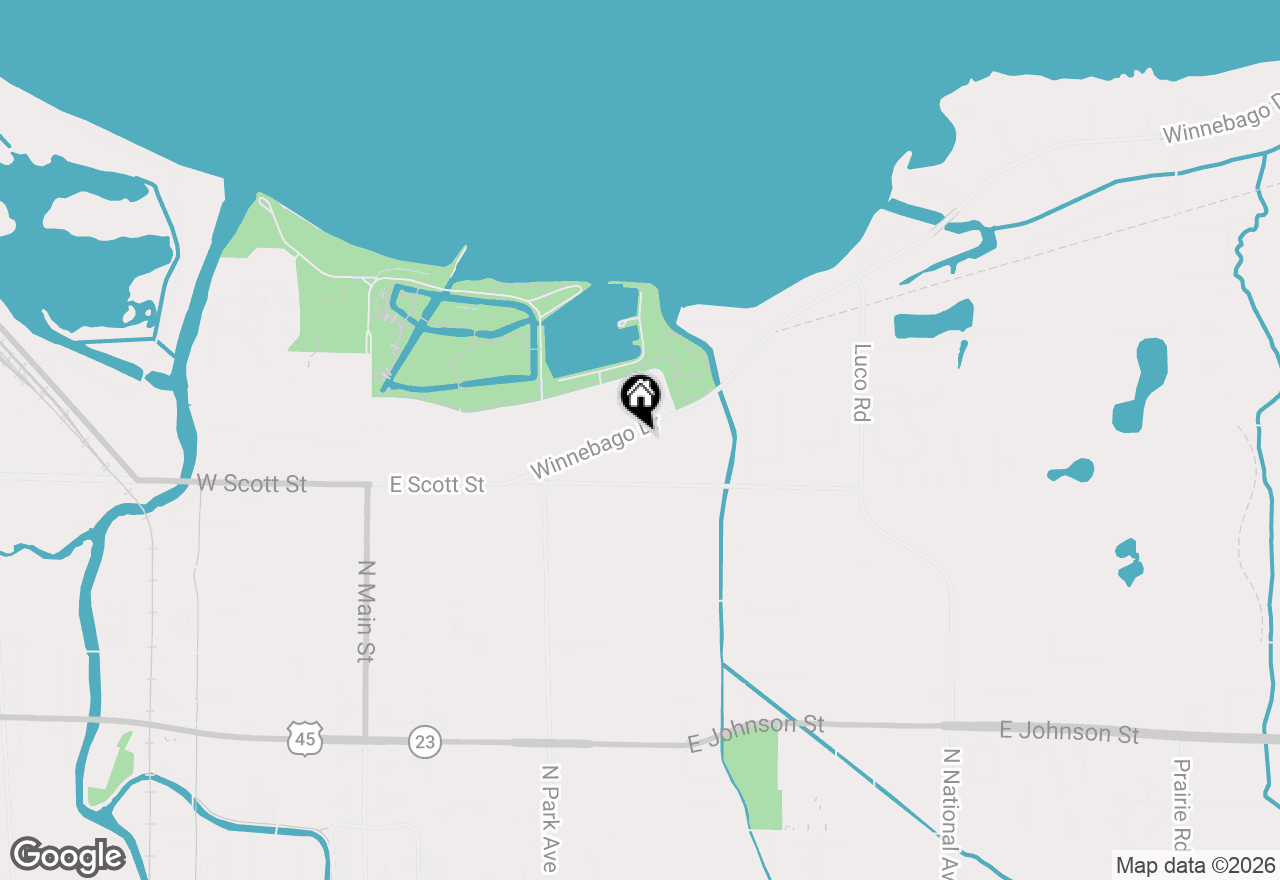 Map of 510 Roosevelt St, Fond Du Lac, WI 54935