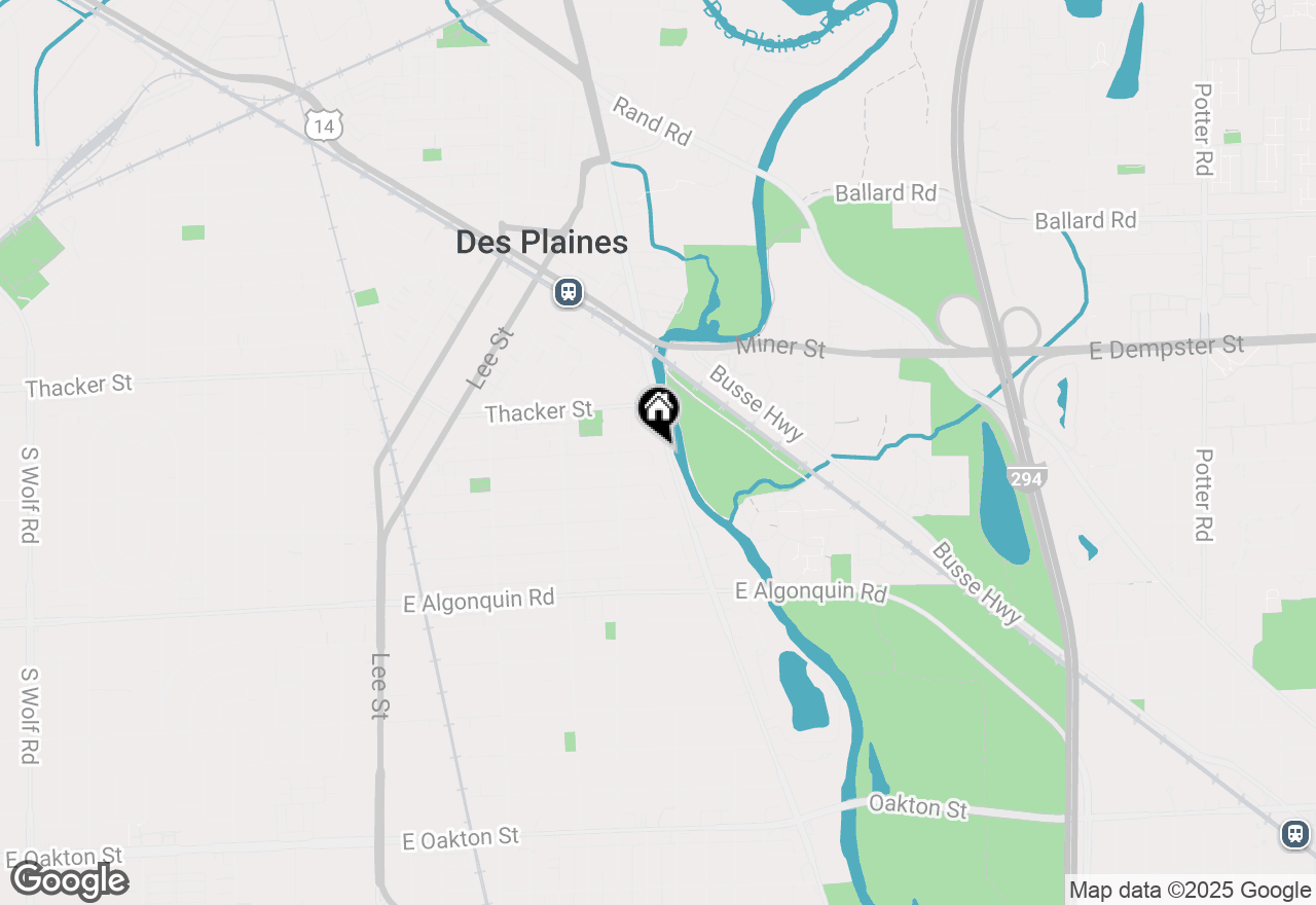 Map of (Address confidential), Des Plaines, Illinois 60016