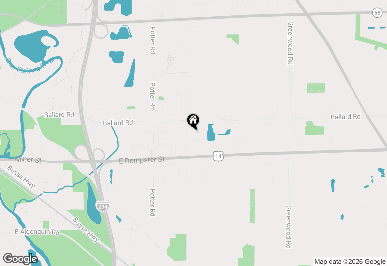 Map of 8914 Robin Drive #B, Des Plaines, IL 60016