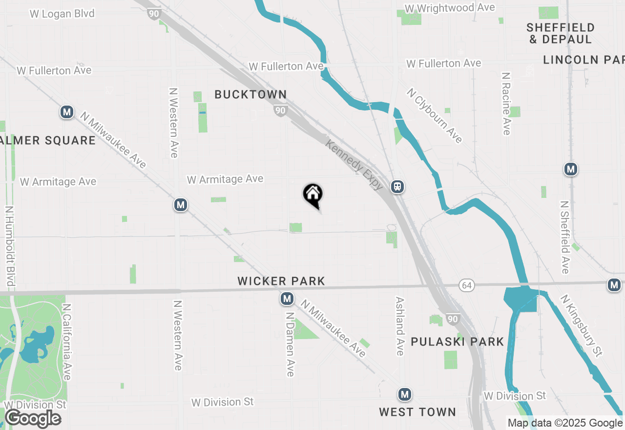 Map of 1838 N Wolcott Avenue, Chicago, IL 60622