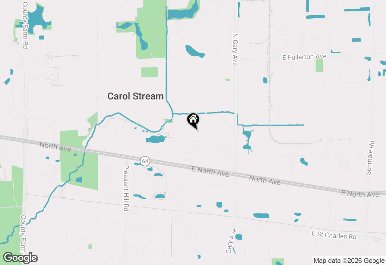 Map of 329 Bennett Drive, Carol Stream, IL 60188