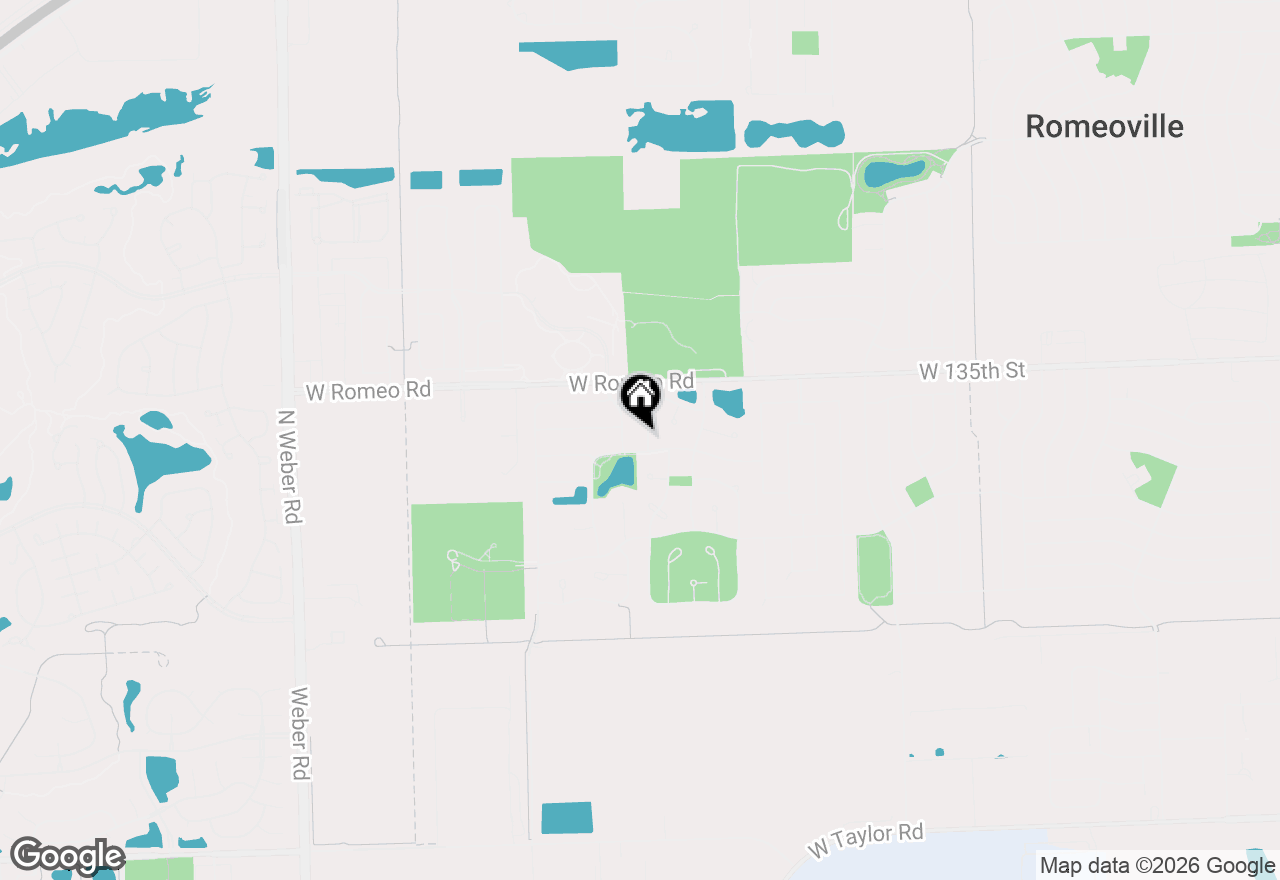 Map of 338 Wild Rose Lane, Romeoville, IL 60446
