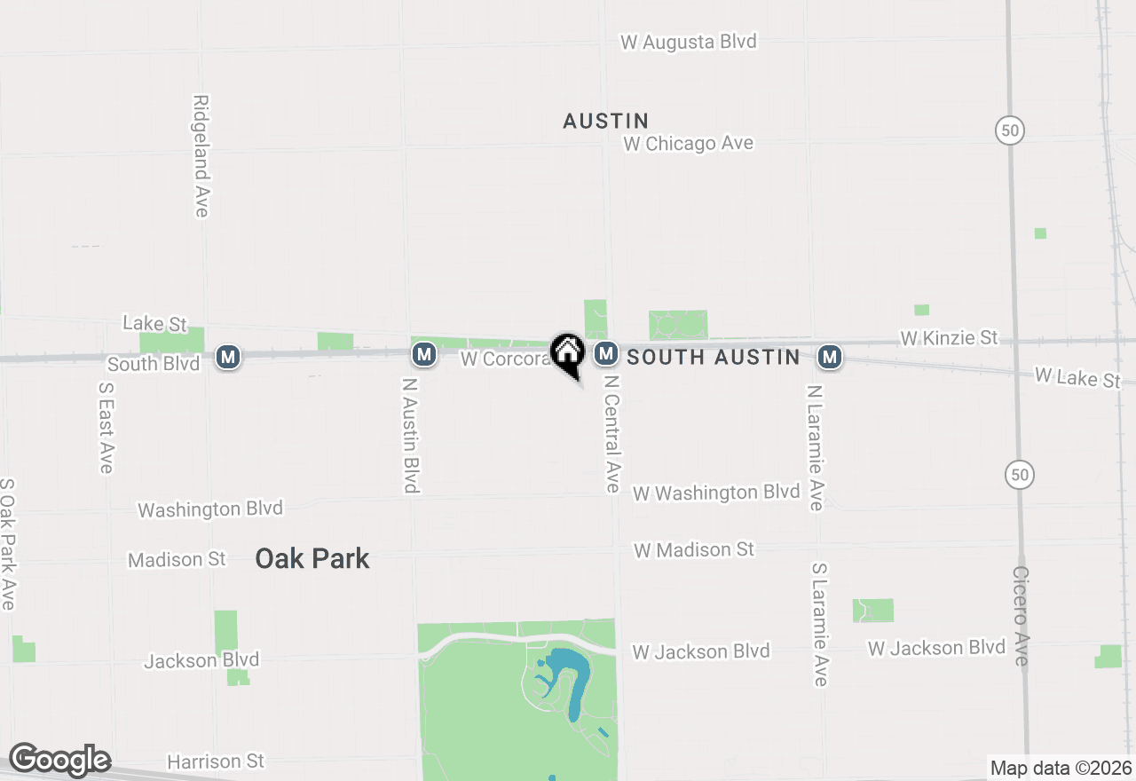 Map of 306 N Parkside Avenue, Chicago, IL 60644