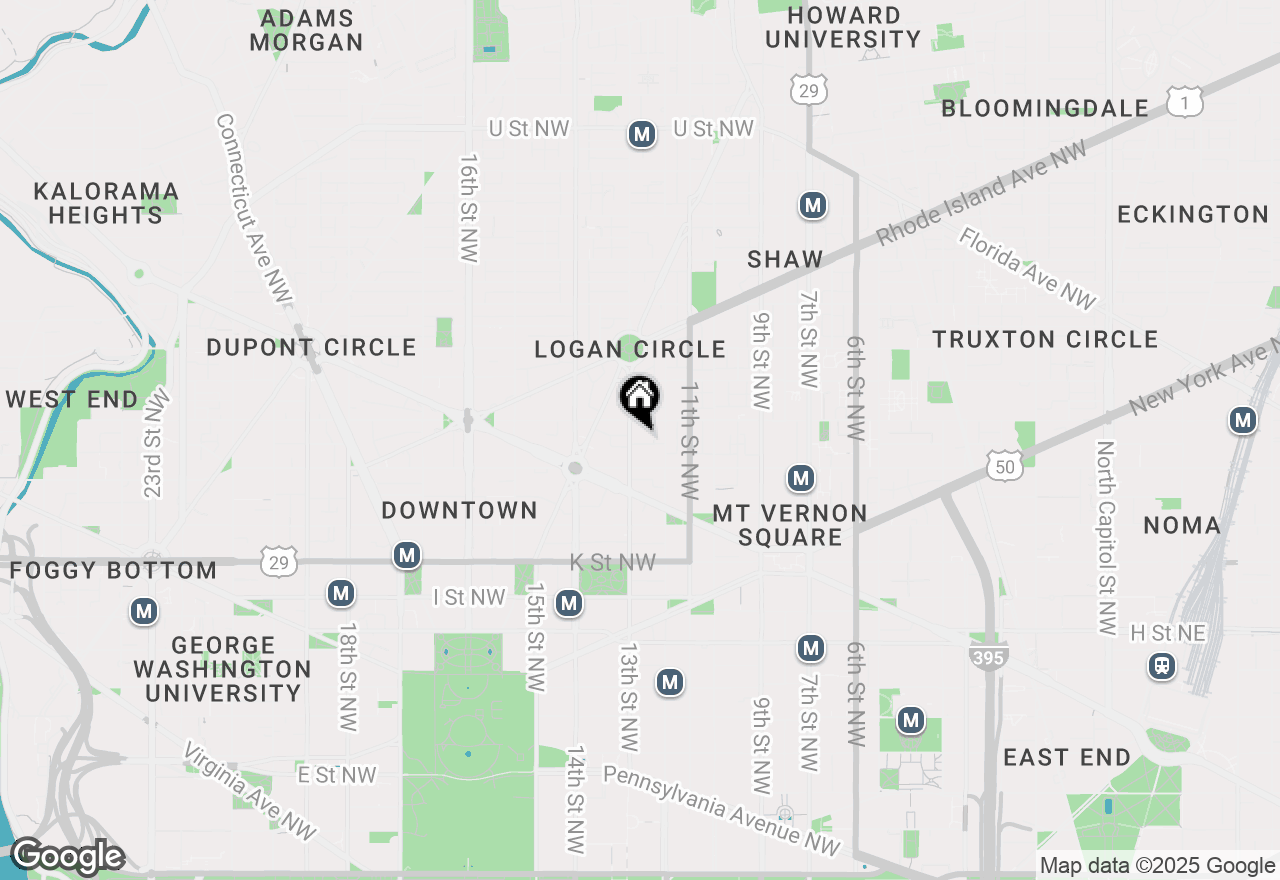 Map of 1225 13th Street Nw #712, Washington, DC 20005