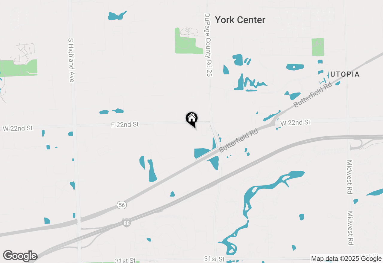 Map of 865 E 22nd Street #214, Lombard, IL 60148