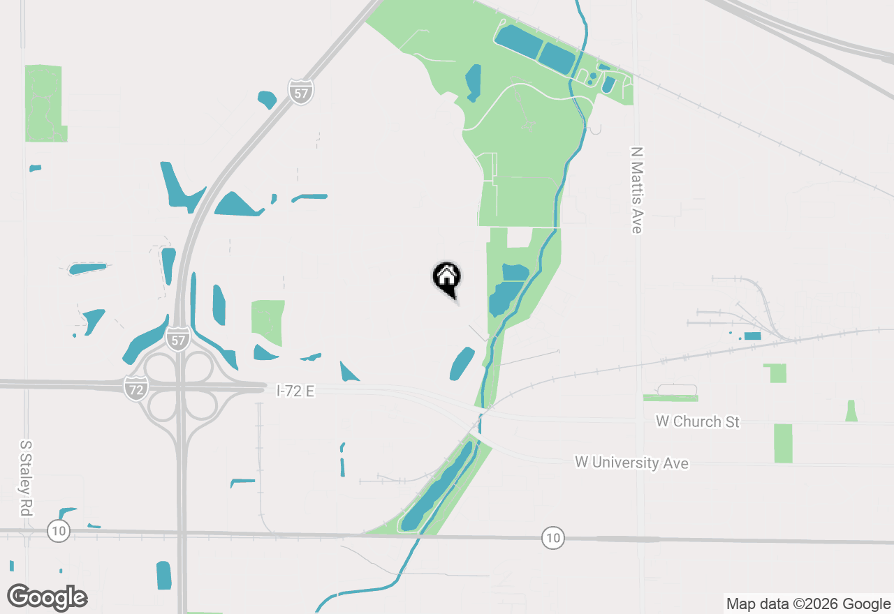 Map of 2602 Covington Drive, Champaign, IL 61822