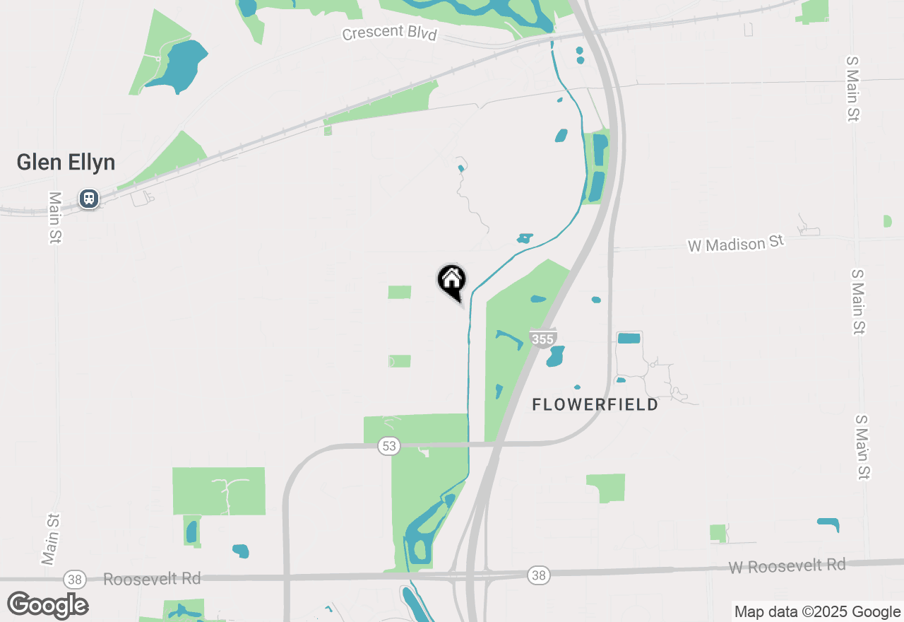 Map of 326 Indian Drive, Glen Ellyn, IL 60137