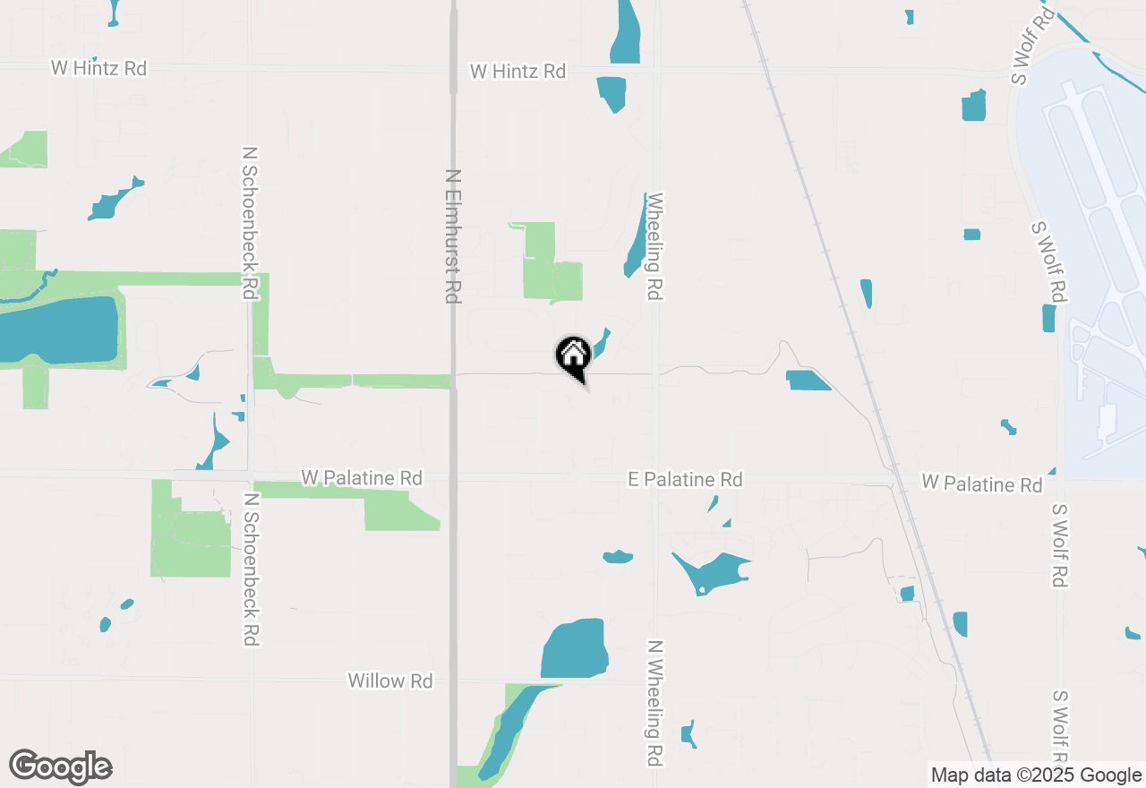 Map of 1430 Sandstone Drive #202, Wheeling, IL 60090