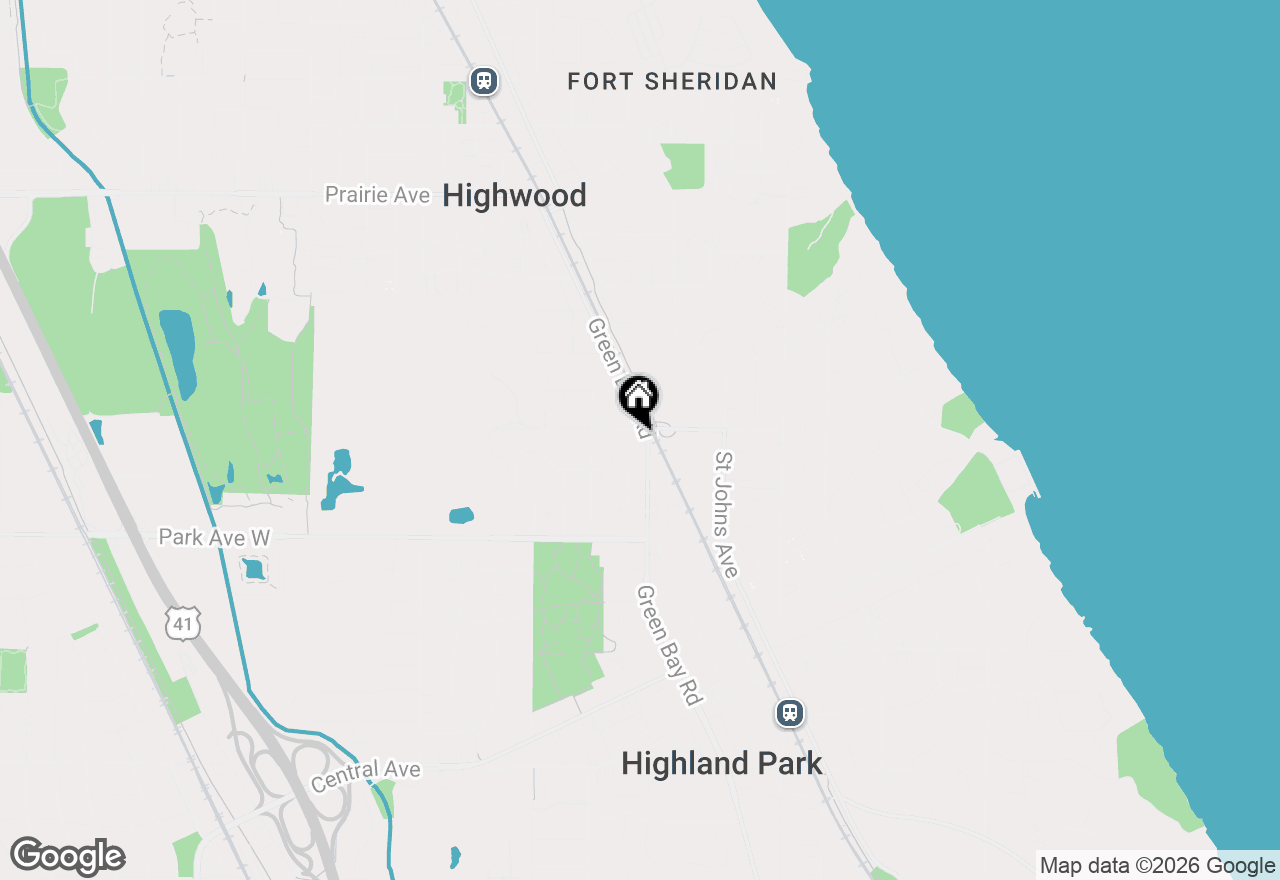 Map of 550 Vine Avenue #104, Highland Park, IL 60035