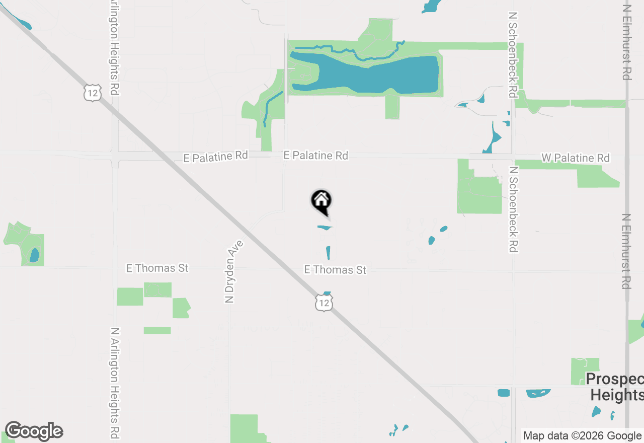 Map of 1663 N Courtland Drive #1663, Arlington Heights, IL 60004