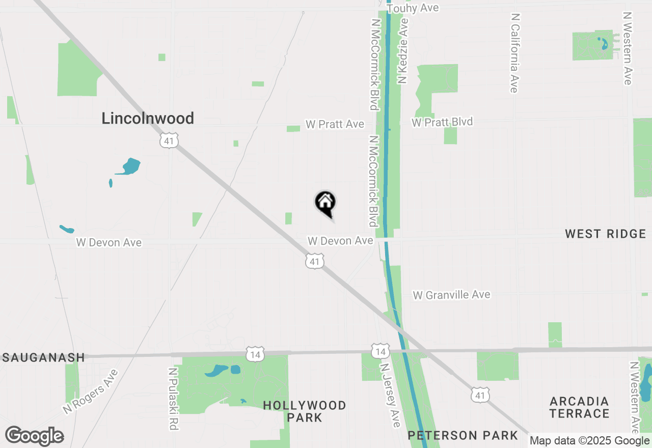 Map of 6436 N Trumbull Avenue, Lincolnwood, IL 60712