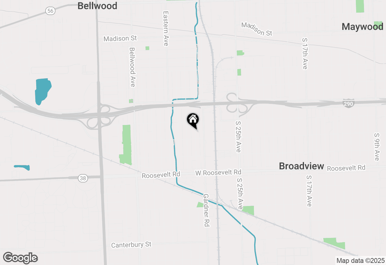 Map of 802 Bristol Avenue, Westchester, IL 60154