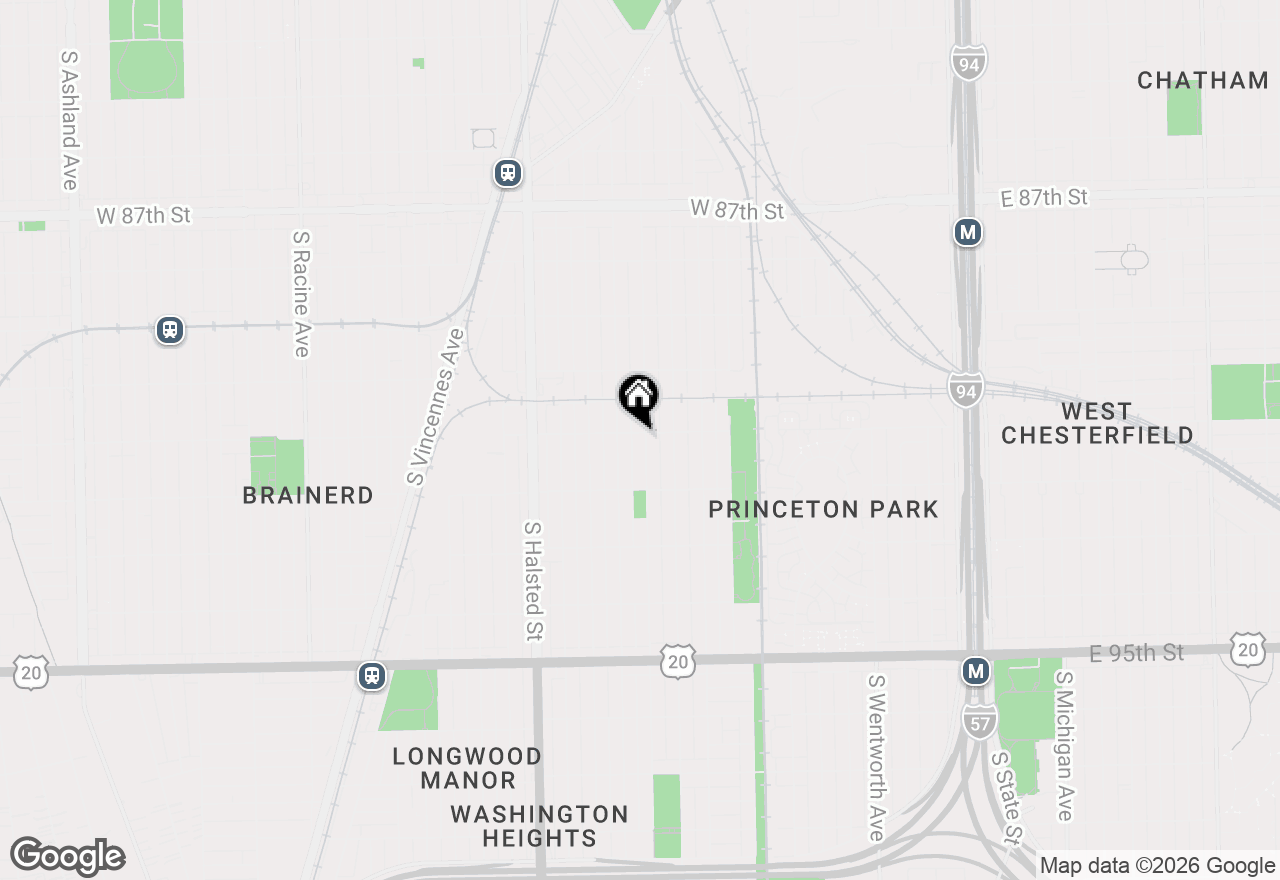 Map of 9100 S Wallace Street, Chicago, IL 60620