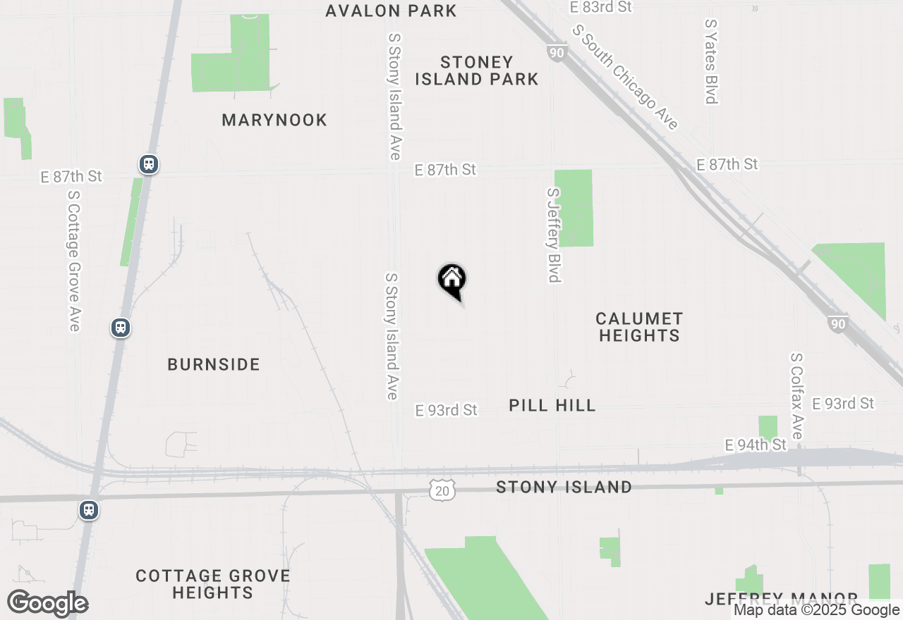 Map of 9028 S Ridgeland Avenue, Chicago, IL 60617