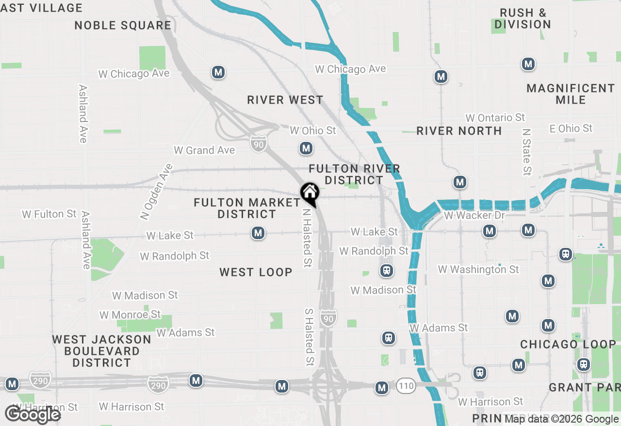 Map of 740 W Fulton Street #503, Chicago, IL 60661