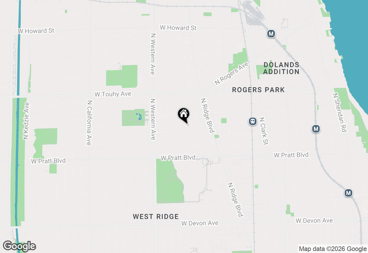 Map of 2145 W Lunt Avenue #3, Chicago, IL 60645