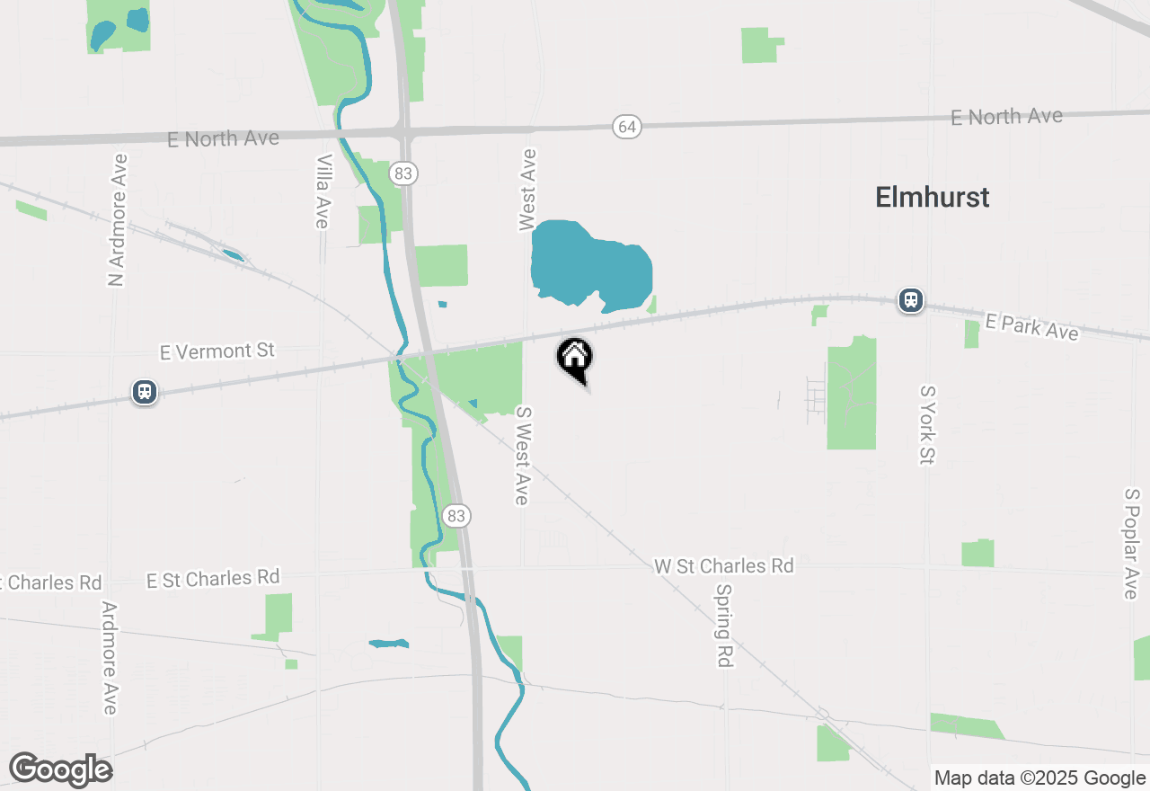 Map of 156 Sunnyside Avenue, Elmhurst, IL 60126