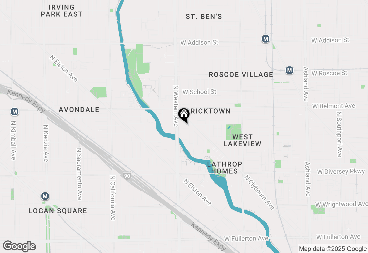 Map of 2335 W Barry Avenue #3, Chicago, IL 60618