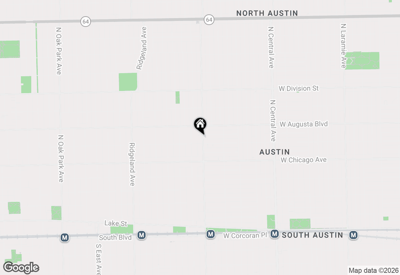 Map of 914 N Austin Boulevard #B8, Oak Park, IL 60302
