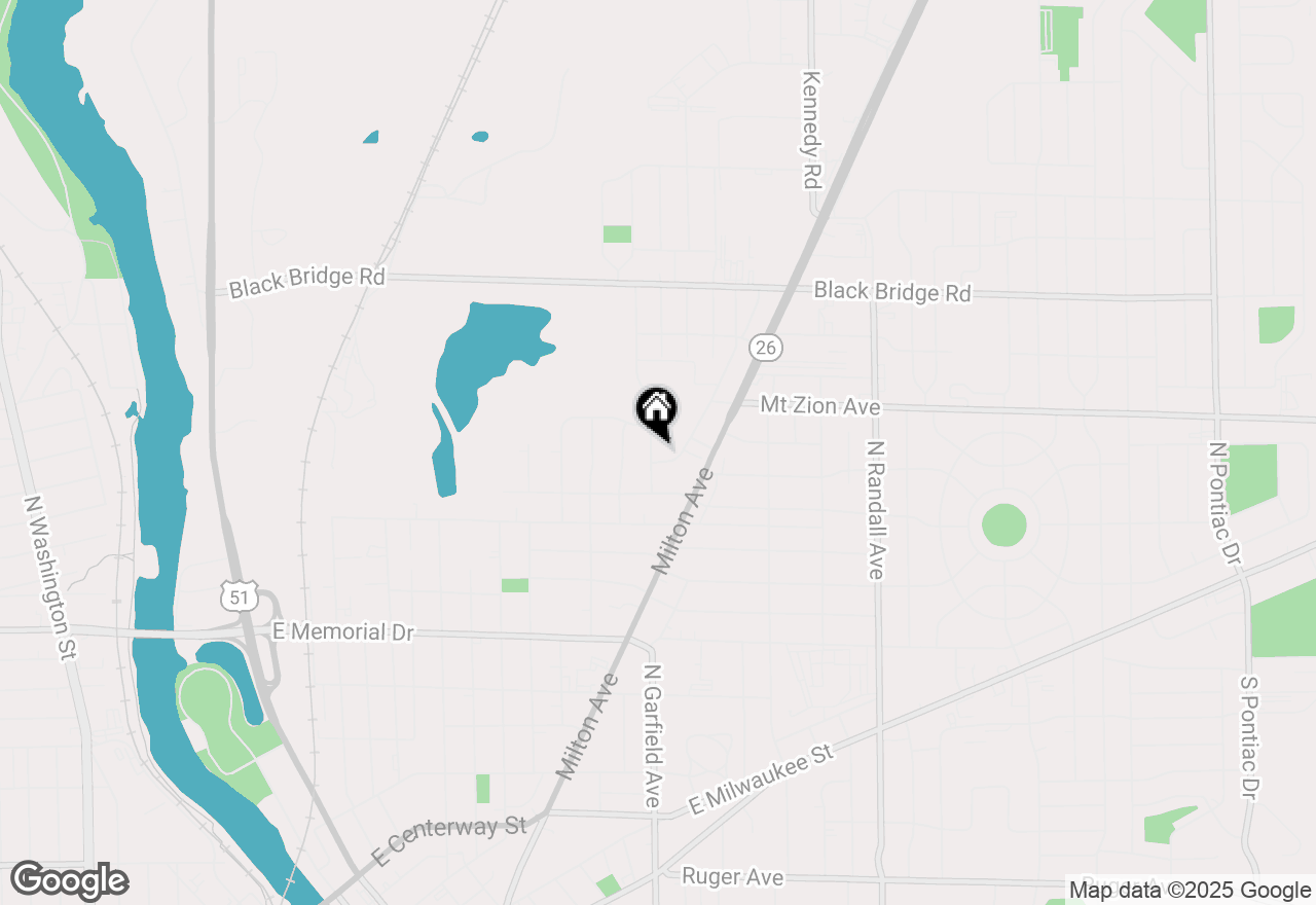 Map of 1206 Mayfair Drive, Janesville, WI 53545