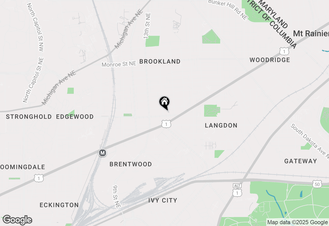 Map of 2807 14th Street Ne, Washington, DC 20017