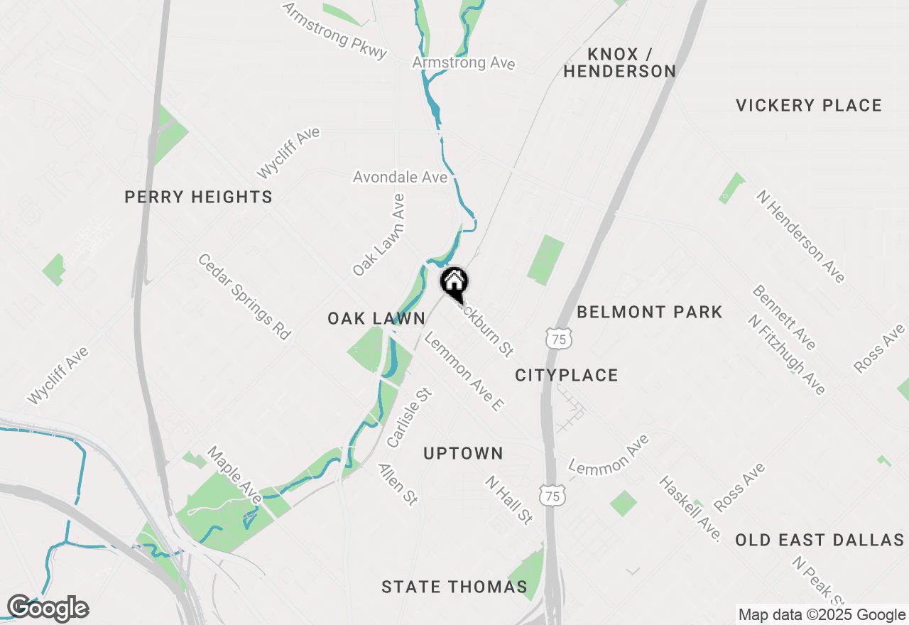 Map of 3311 Blackburn Street #225, Dallas, TX 75204