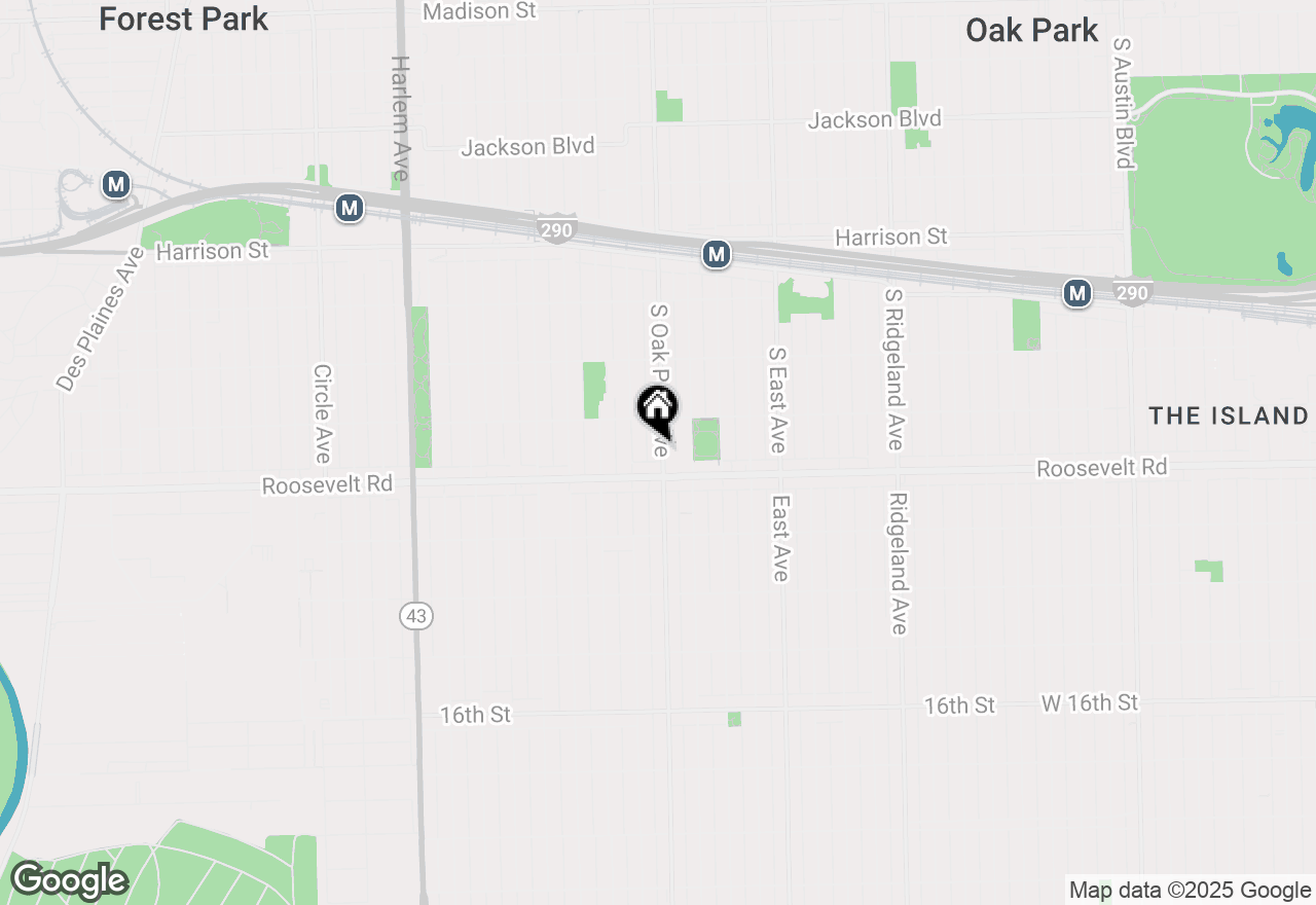 Map of 1179 S Oak Park Avenue, Oak Park, IL 60304