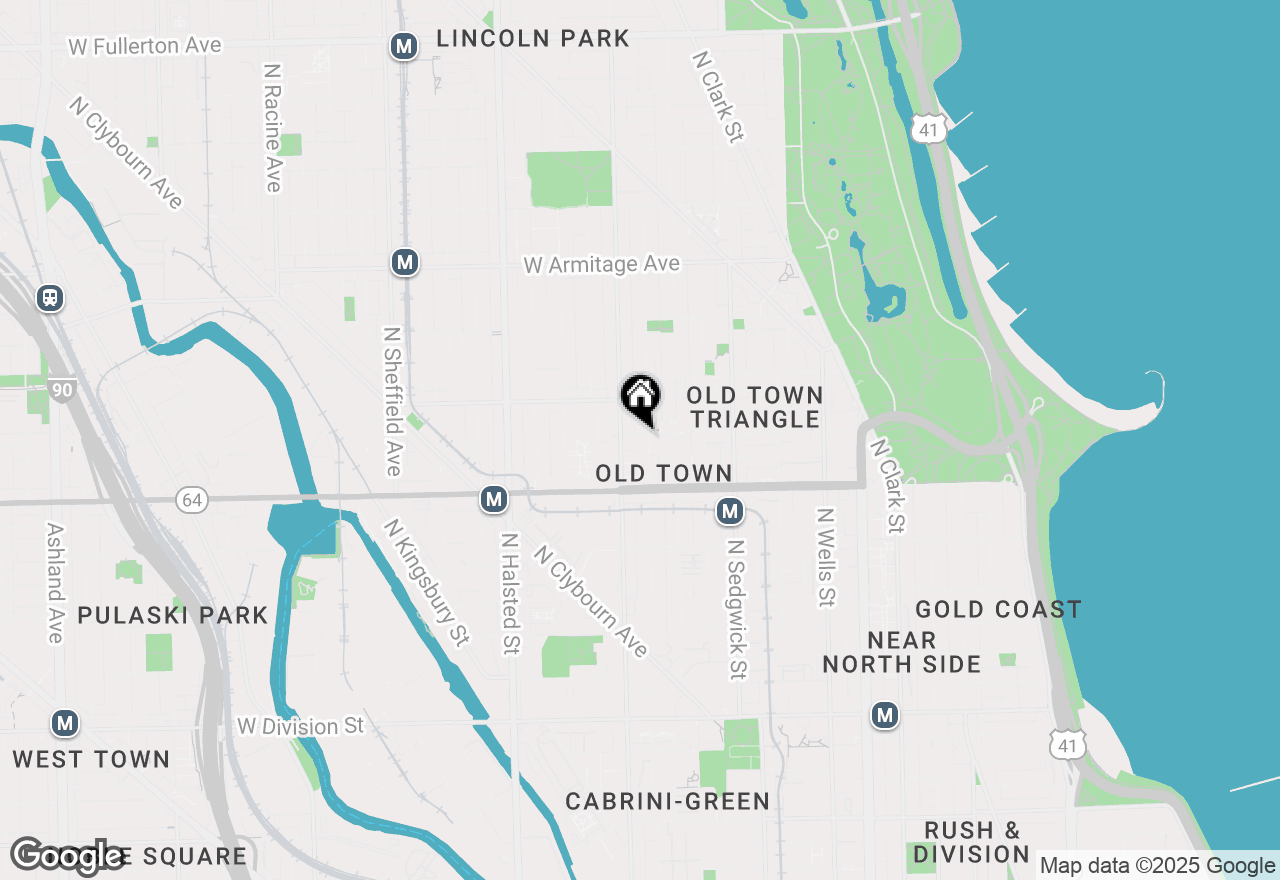 Map of 535 W Eugenie Street #1, Chicago, IL 60614
