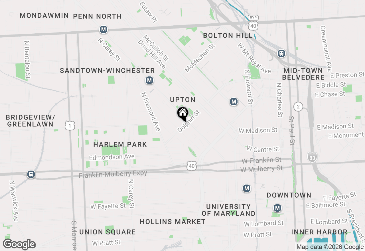 Map of 1203 Argyle Avenue, Baltimore, MD 21217