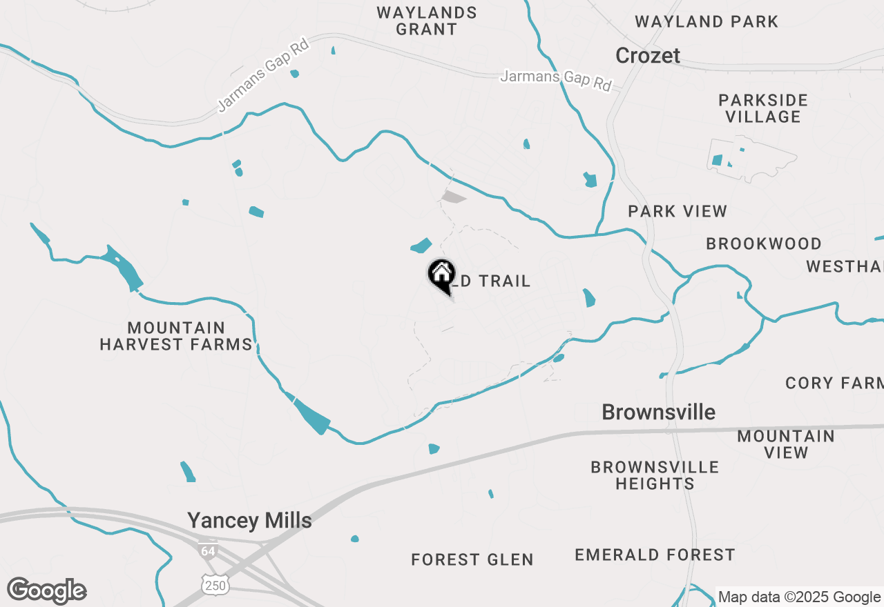 Map of 931 Addle Hill Rd, Crozet, VA 22932