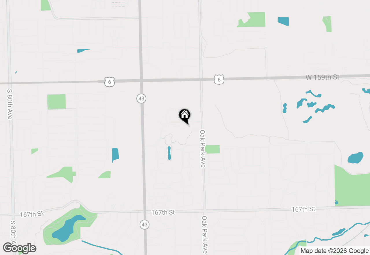 Map of 6909 Lexington Court, Tinley Park, IL 60477