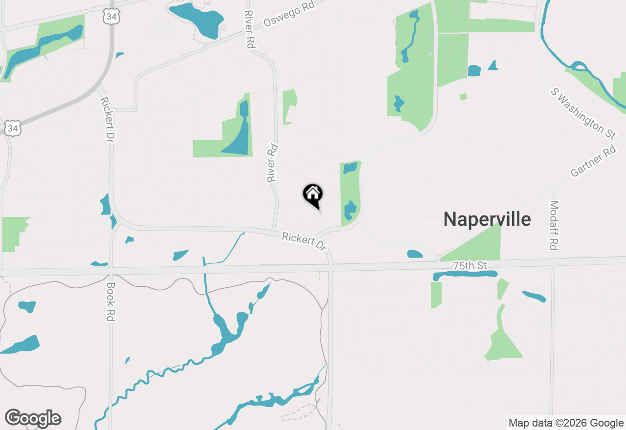 Map of 1226 Rhodes Lane #1226, Naperville, IL 60540