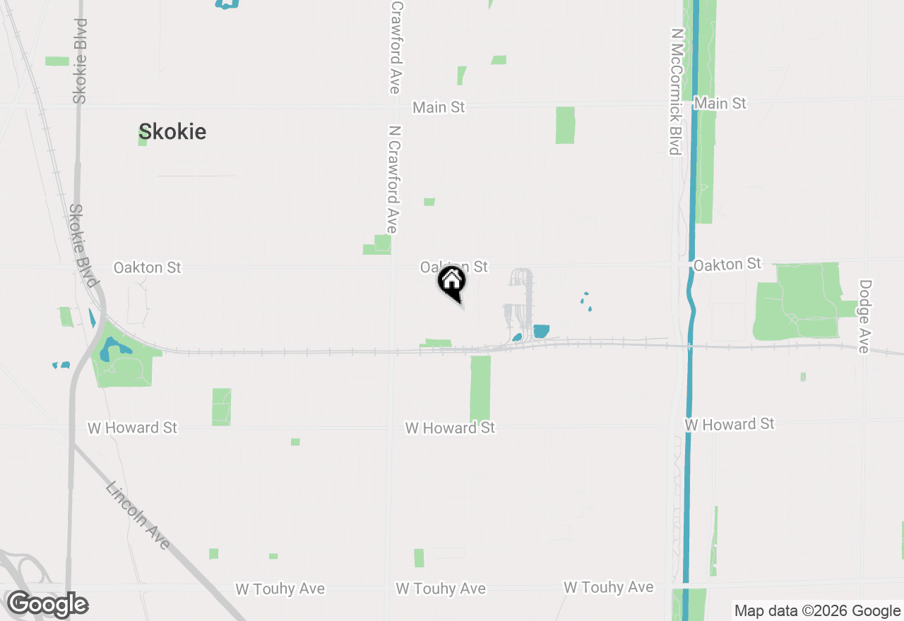 Map of 3831 Kirk Street, Skokie, IL 60076