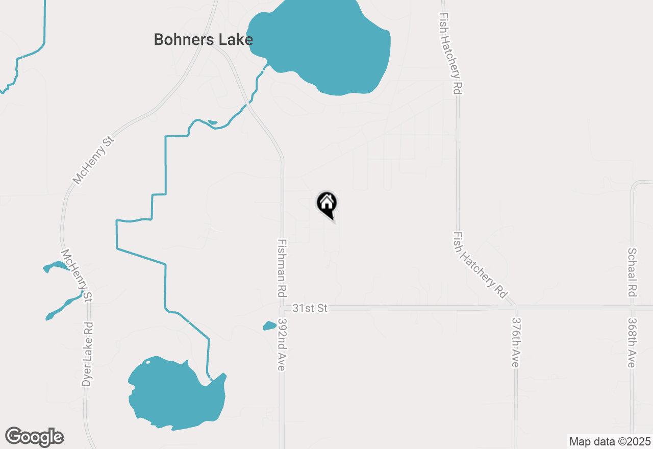 Map of 8651 Hilltop Dr, Burlington, WI 53105