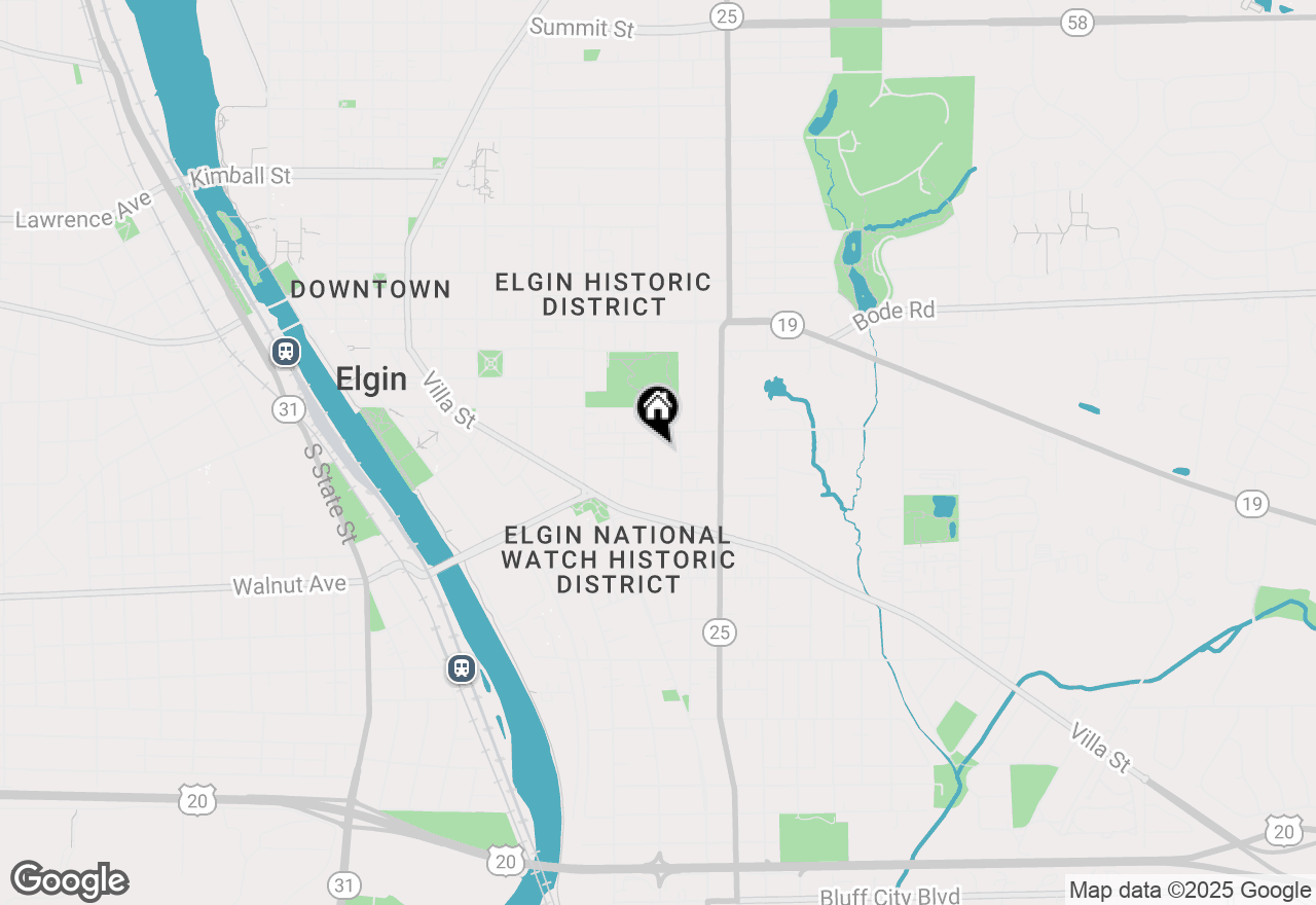 Map of 217 Henry Street, Elgin, IL 60120