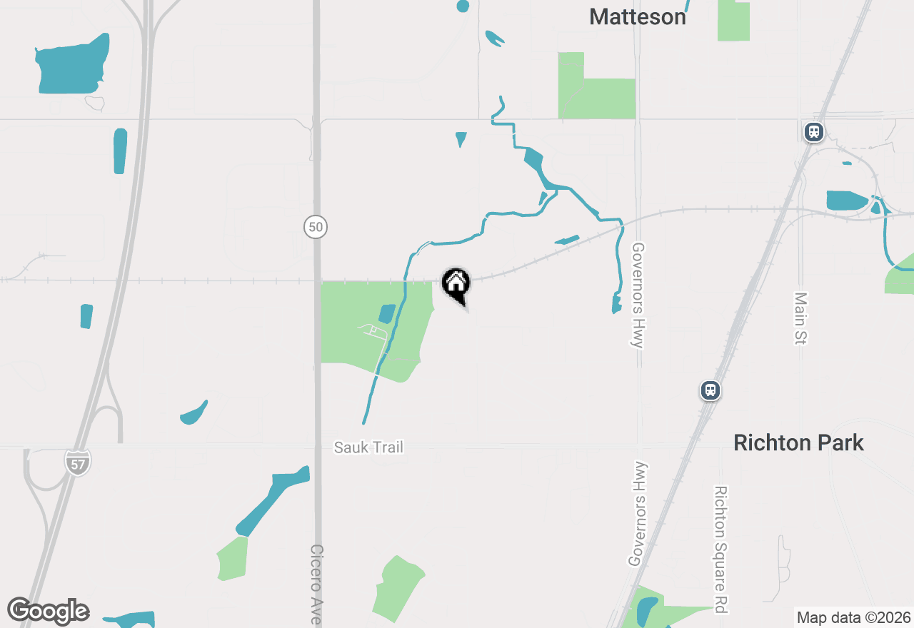 Map of 4435 Balmoral Drive, Richton Park, IL 60471