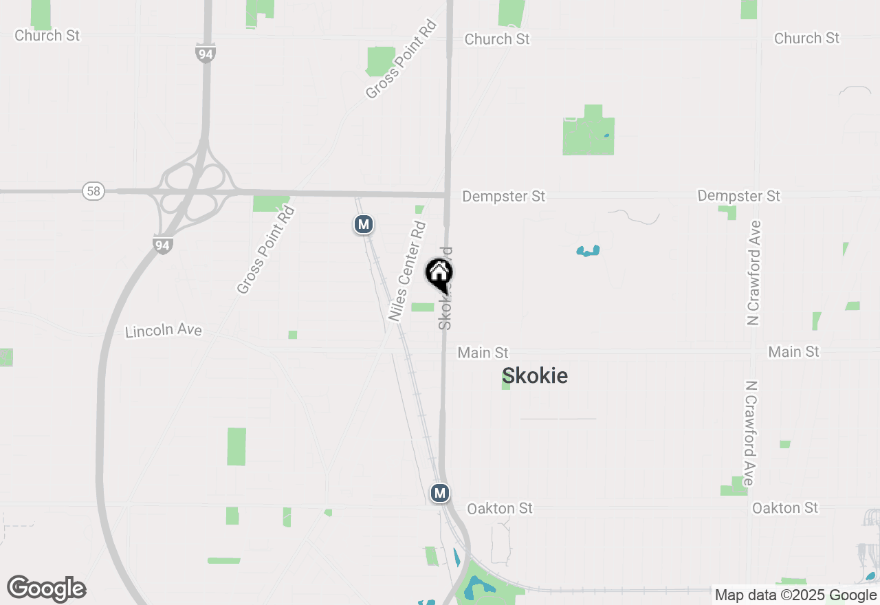 Map of 8524 Skokie Boulevard #2A, Skokie, IL 60077