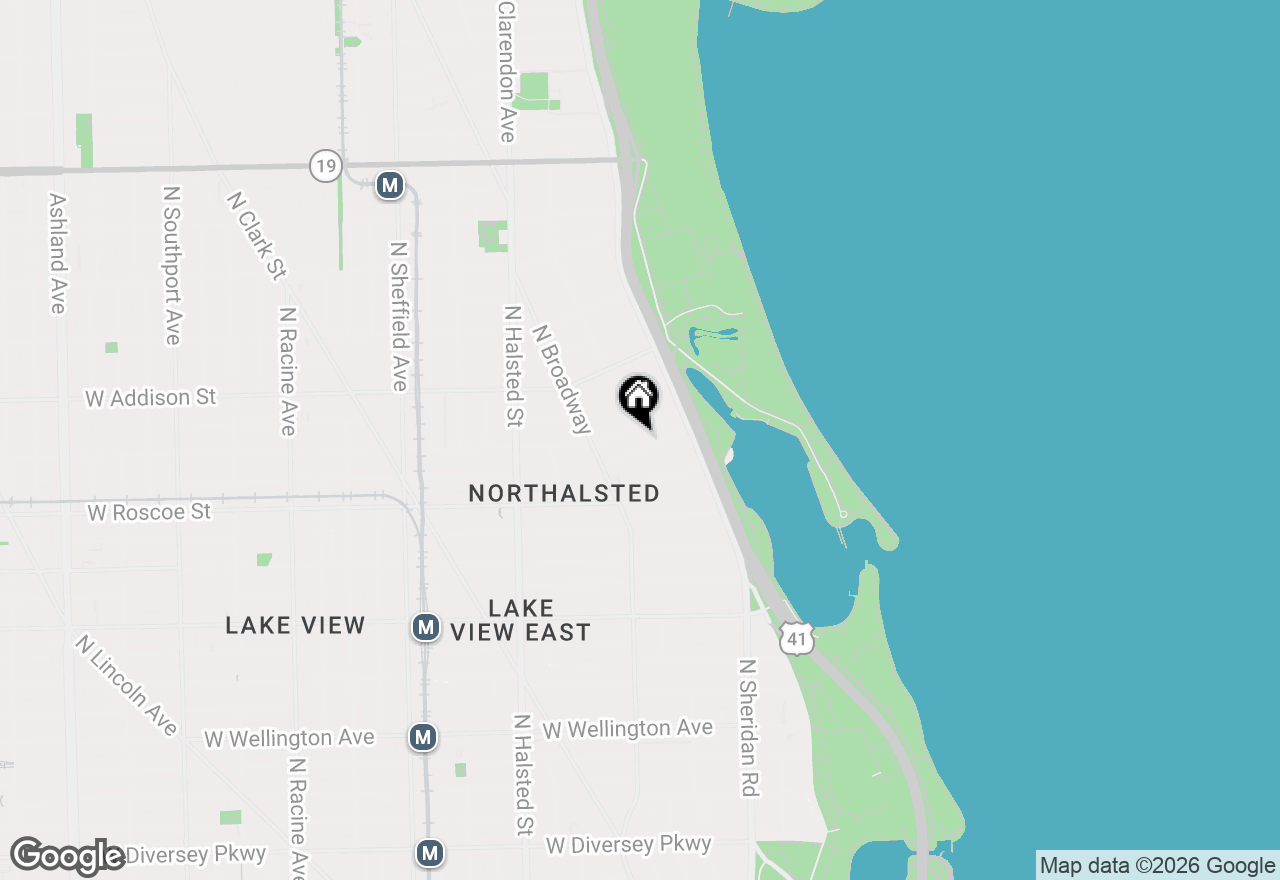 Map of 555 W Cornelia Avenue #512, Chicago, IL 60657