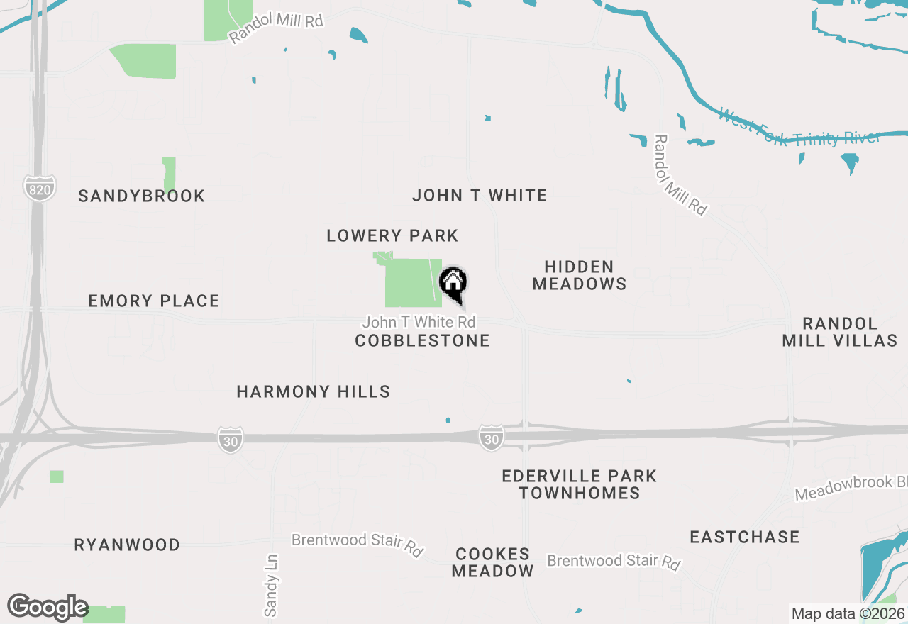 Map of 7701 John T White Road, Fort Worth, TX 76120