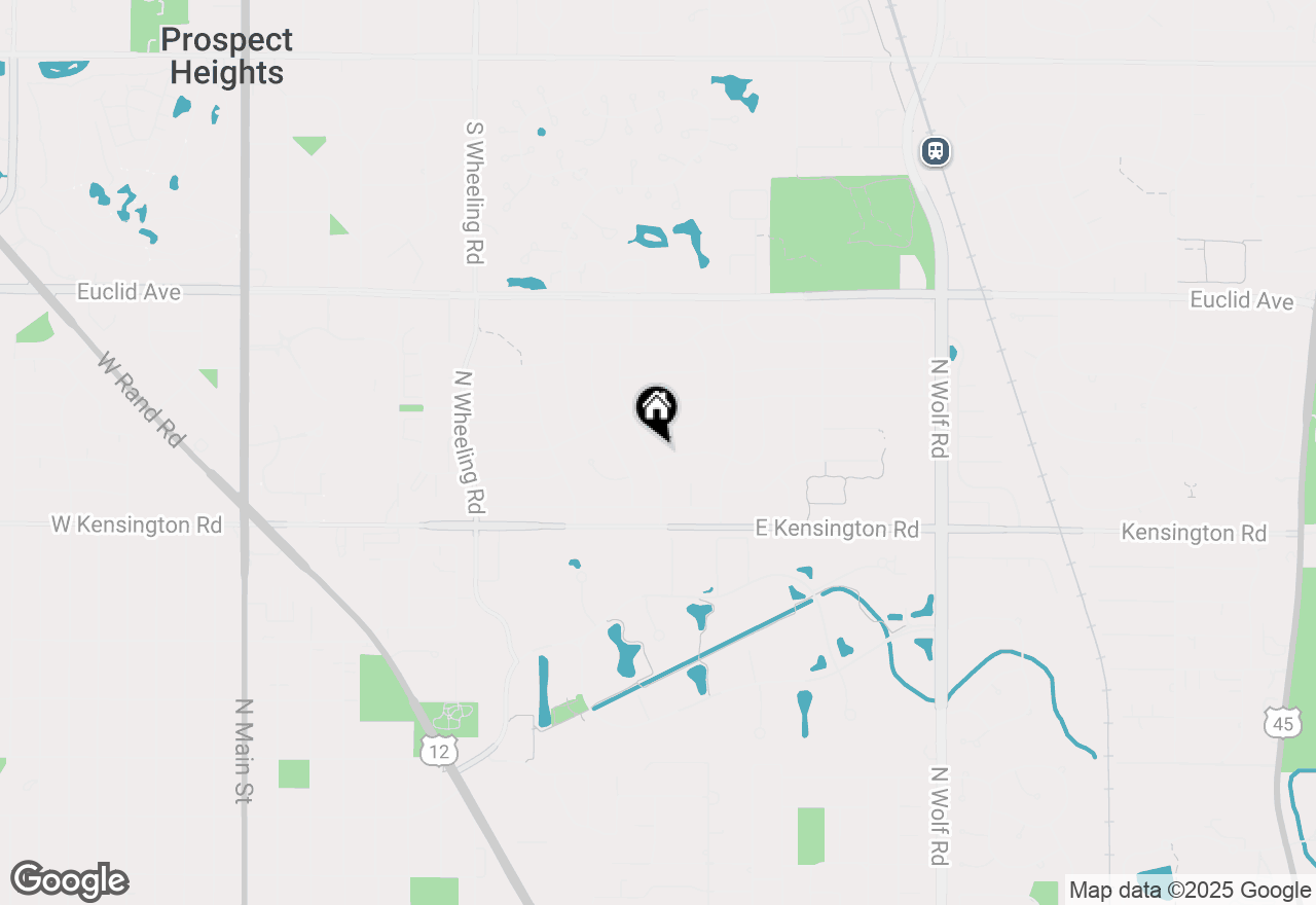Map of 1001 N Hemlock Lane, Mount Prospect, IL 60056