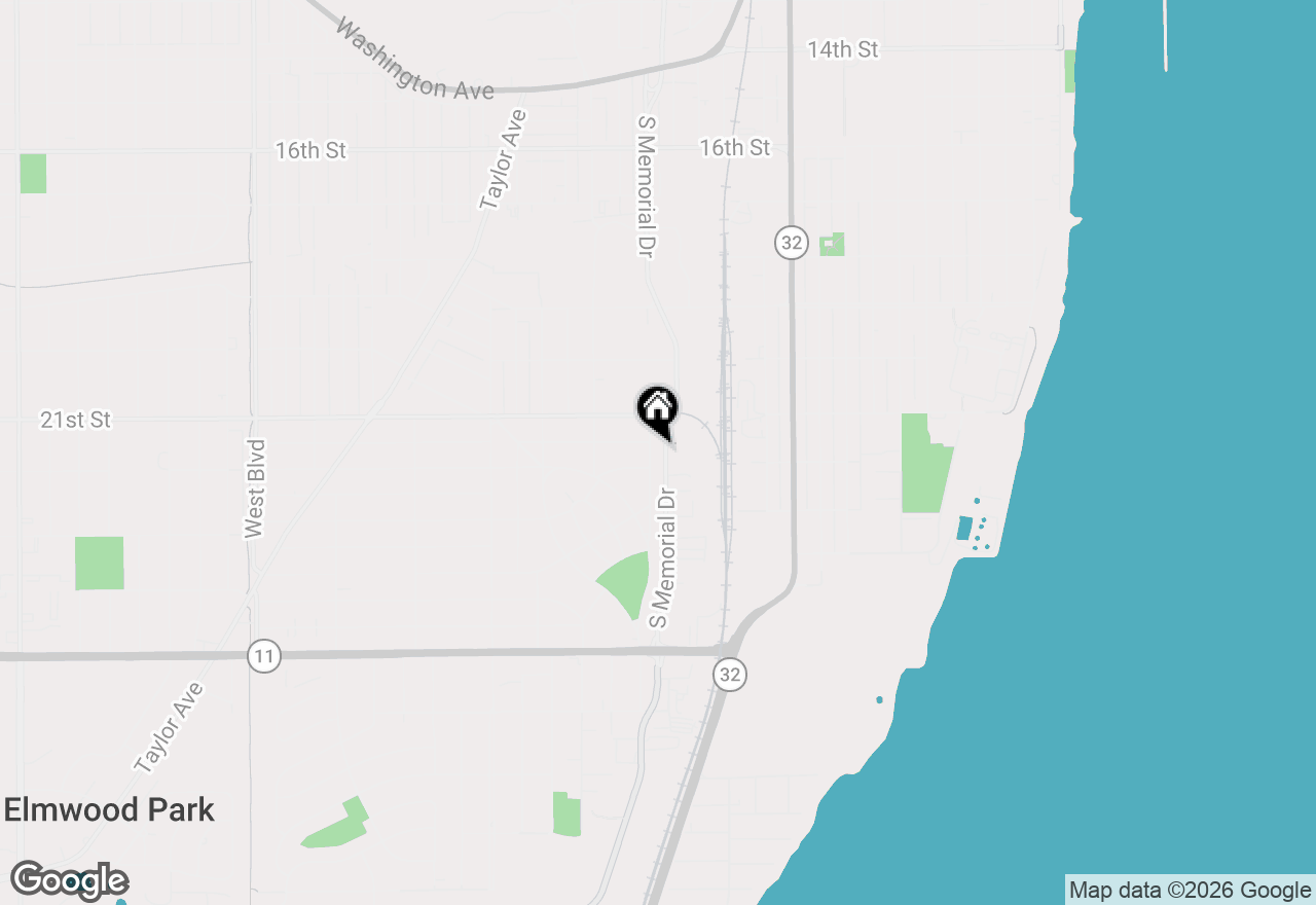 Map of 2207 Hamilton Ave, Racine, WI 53403