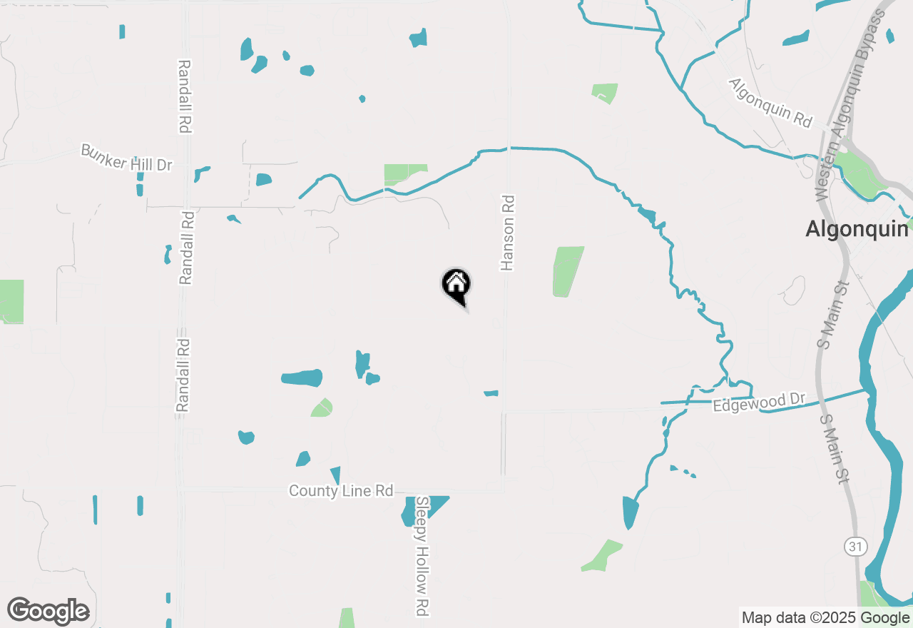 Map of (Address confidential), Algonquin, Illinois 60102