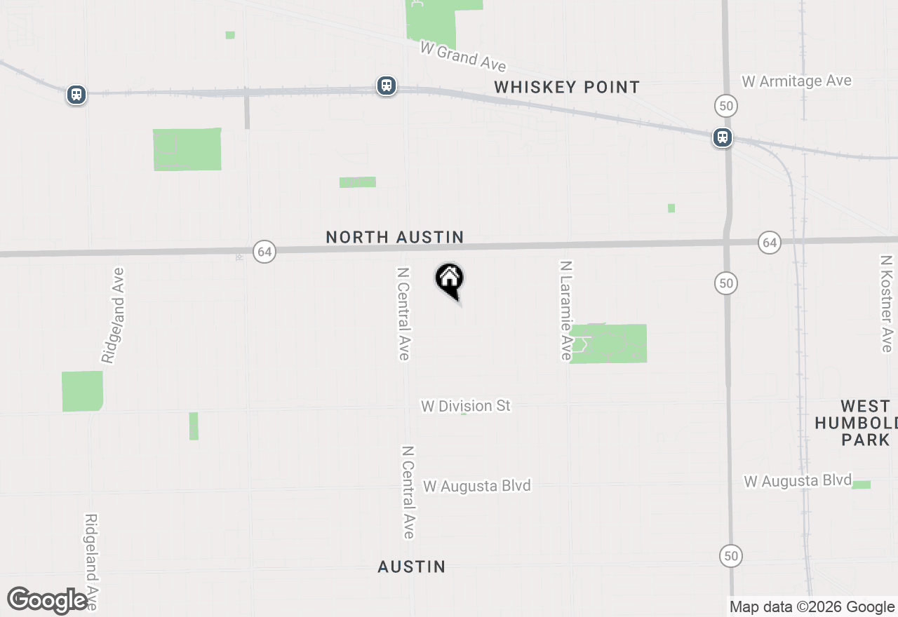 Map of 1429 N Linder Avenue, Chicago, IL 60651